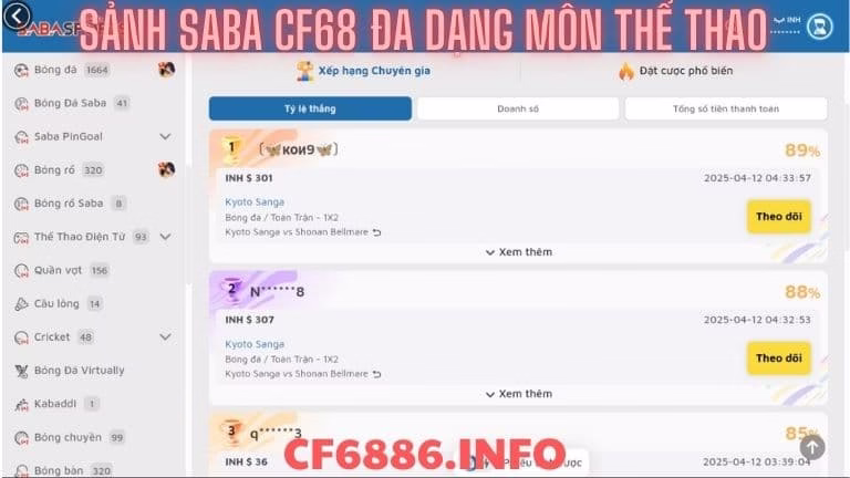 Sảnh Saba CF68