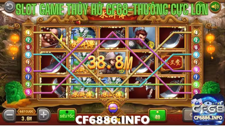 Thủy hử cf68 trúng thưởng lớn 