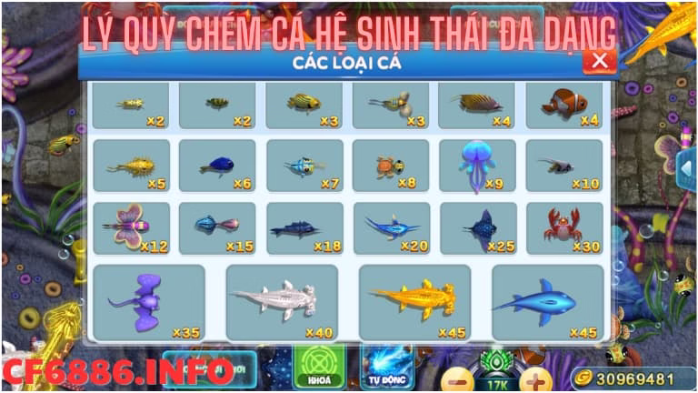 Lý Quỳ chém cá CF68